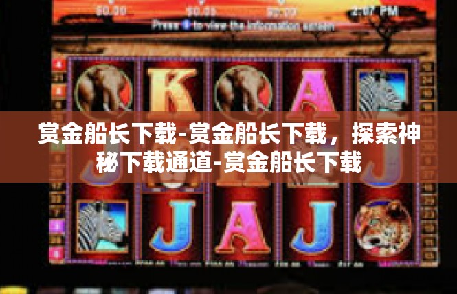 赏金船长下载-赏金船长下载，探索神秘下载通道-赏金船长下载