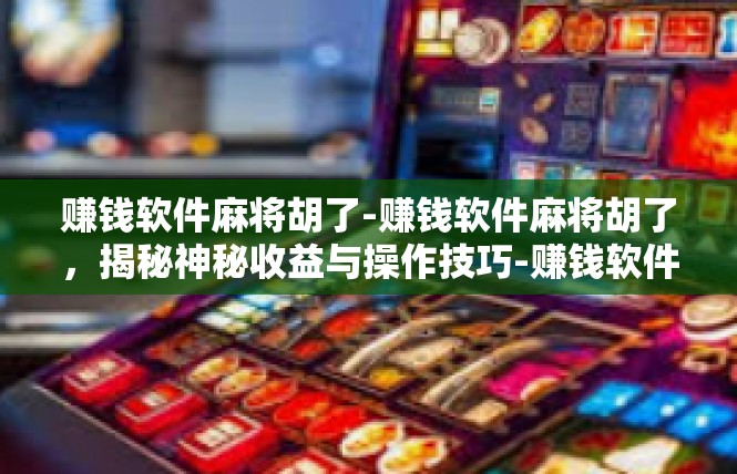 赚钱软件麻将胡了-赚钱软件麻将胡了，揭秘神秘收益与操作技巧-赚钱软件麻将胡了