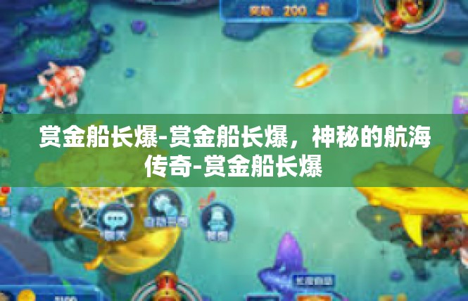 赏金船长爆-赏金船长爆，神秘的航海传奇-赏金船长爆