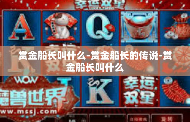 赏金船长叫什么-赏金船长的传说-赏金船长叫什么