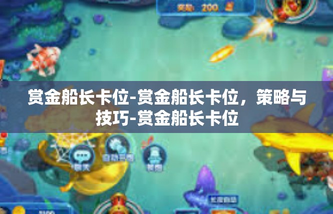 赏金船长卡位-赏金船长卡位，策略与技巧-赏金船长卡位