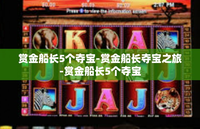 赏金船长5个夺宝-赏金船长夺宝之旅-赏金船长5个夺宝