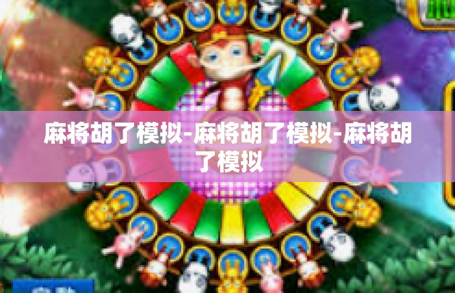麻将胡了模拟-麻将胡了模拟-麻将胡了模拟