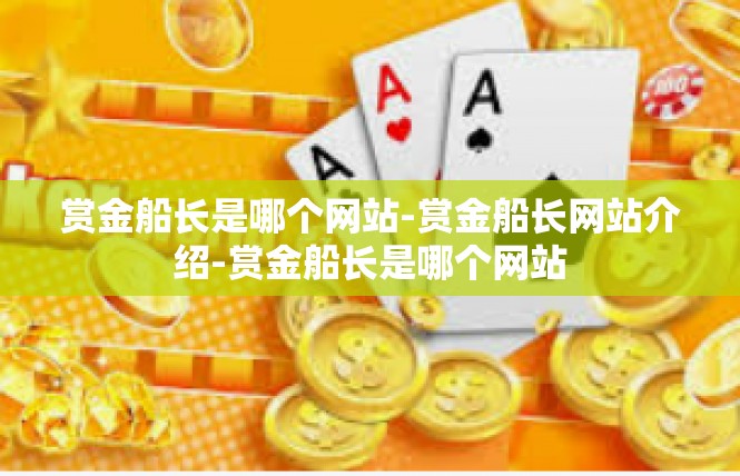 赏金船长是哪个网站-赏金船长网站介绍-赏金船长是哪个网站